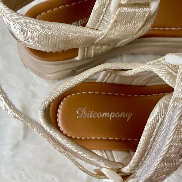 Ditcompony Thick Sole Casual Sport Sandals Size 40 - Picture 8 of 9